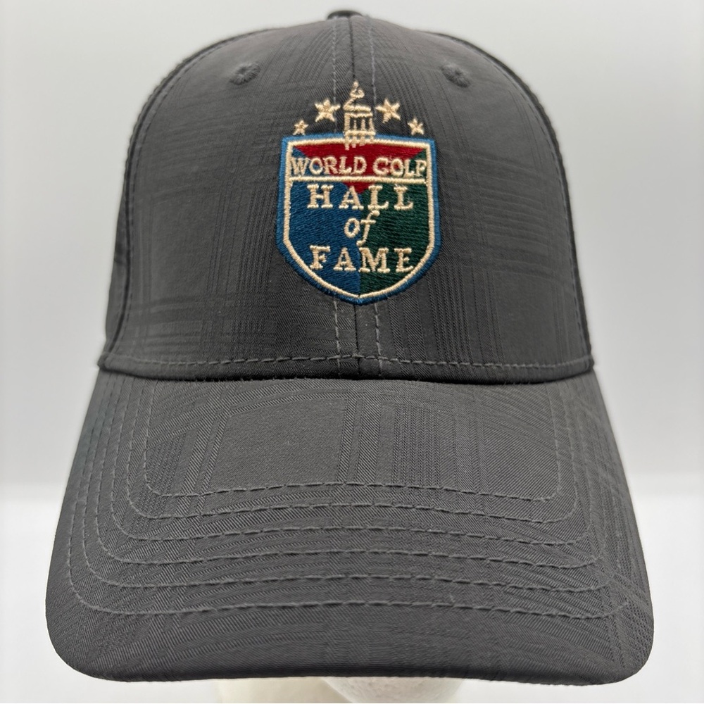 Ahead Performance World Golf Hall of Fame Gray Adjustable Hat OSFM Classic